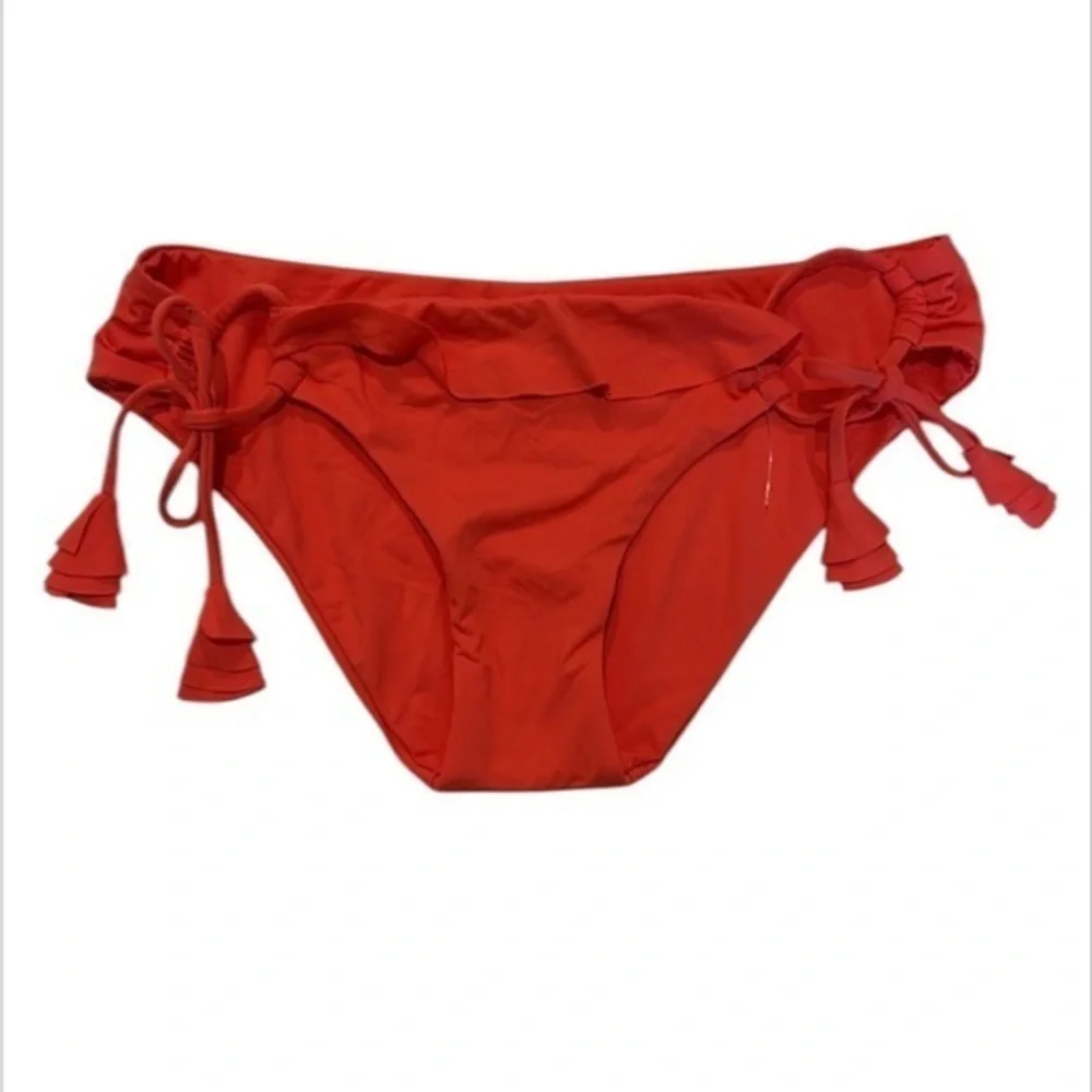 Becca By Rebecca Virtue blood orange bikini swim bottom XS new